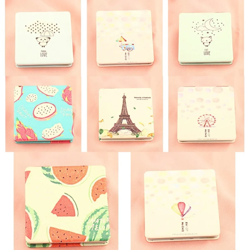 1 шт. мини складное косметическое зеркало ультратонкое увеличительное для