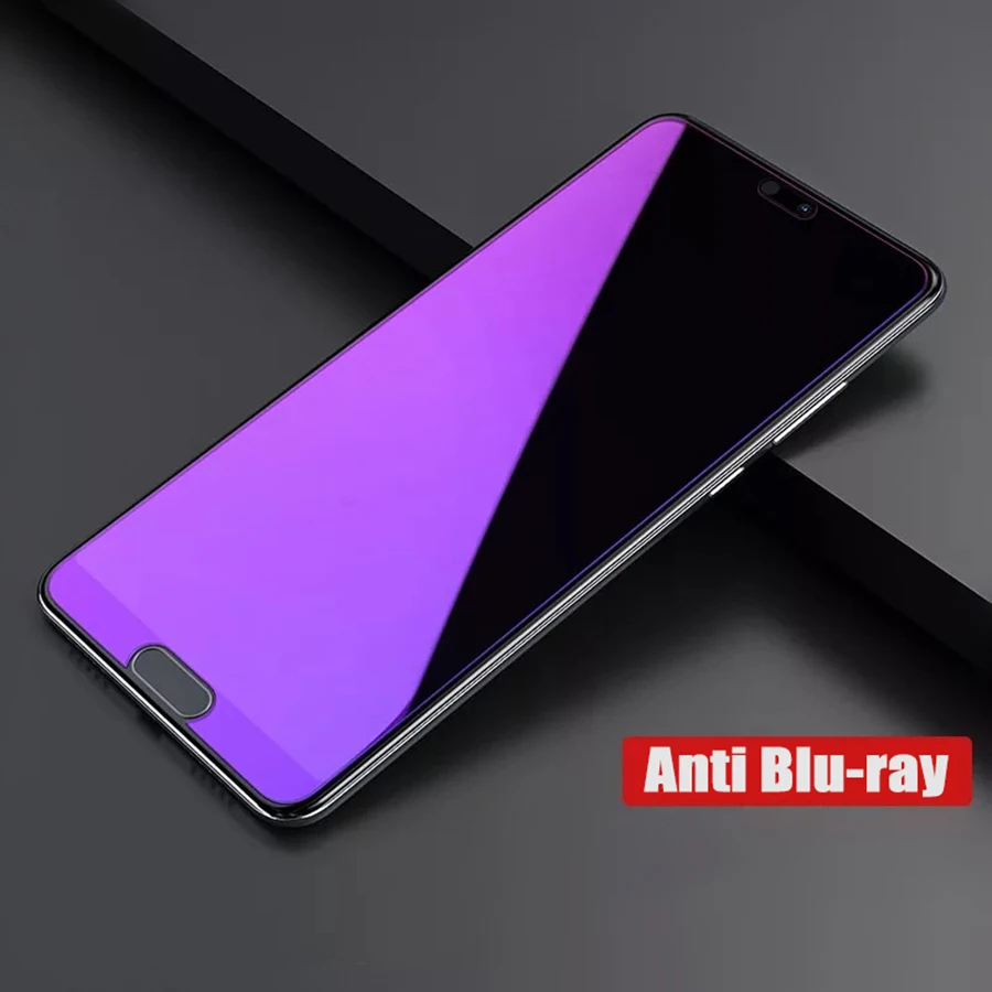 Матовый Anti UV Фиолетовый Синий свет Стекло Экран протектор для huawei P20 Коврики 10 Pro