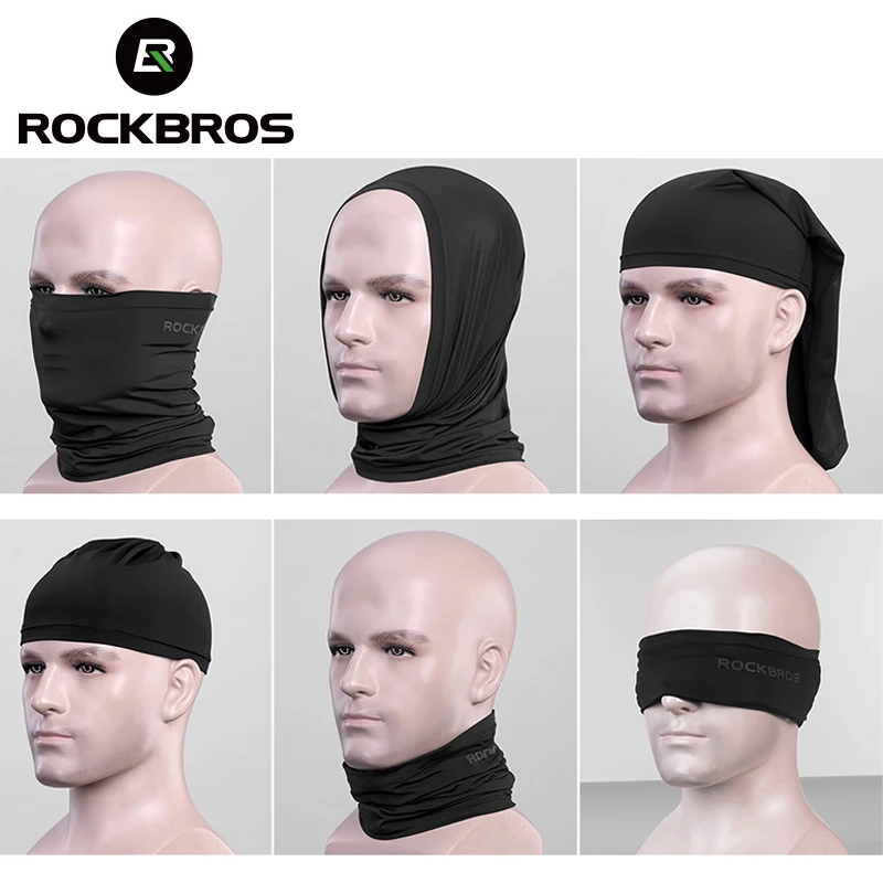 ROCKBROS велосипедная маска для лица анти пот дышащий спортивный шарф УФ