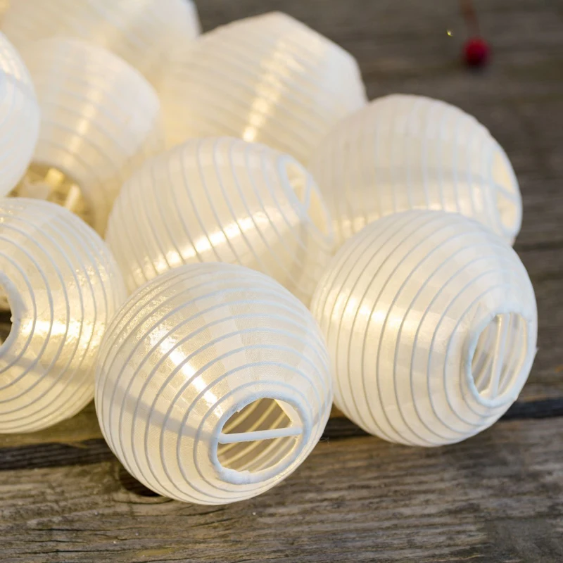 Гирлянда светодиодная теплая белая на батарейках|led lantern string|fairy lightsstring lights |