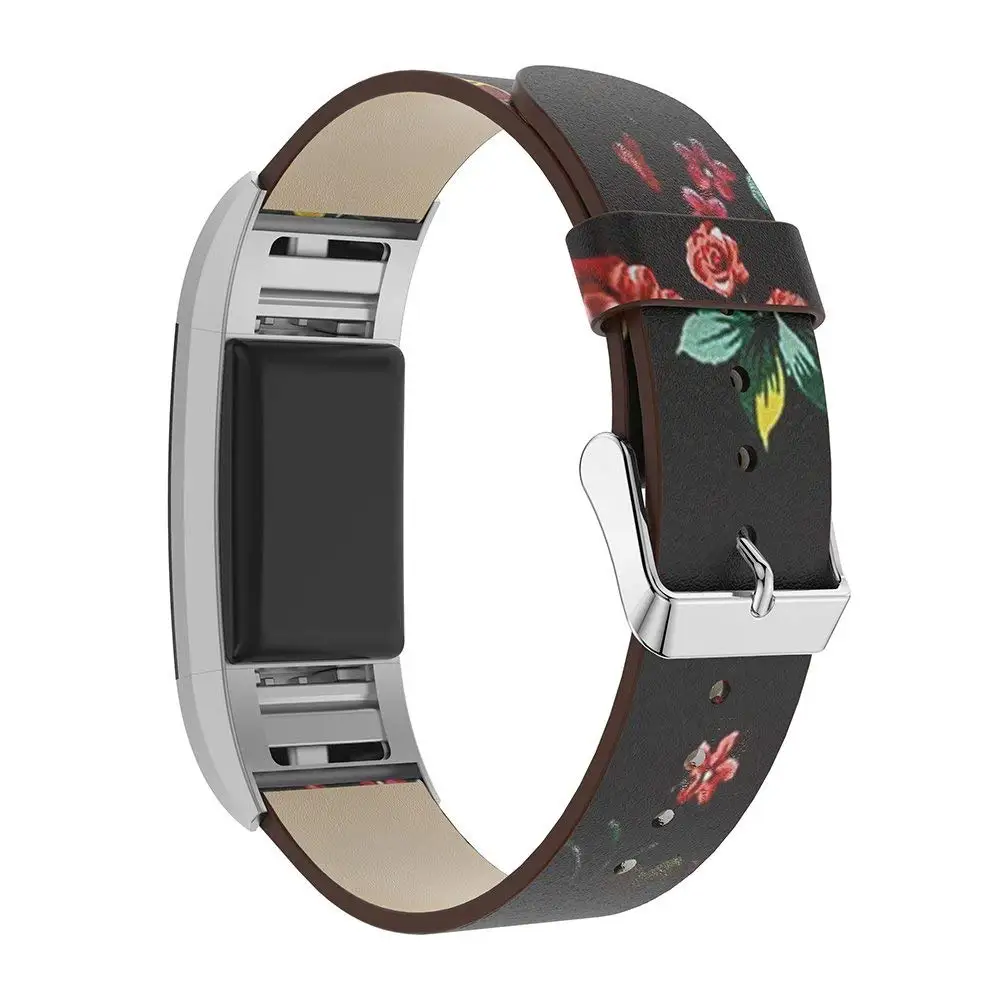 Сменный ремешок из натуральной кожи для Fitbit Charge 2 Smartwatch пасторальный браслет с
