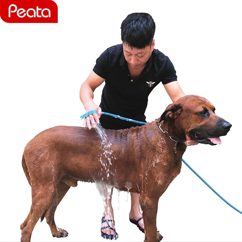 Pet душ для купания Инструмент удобный массажер Чистка стирка инструмент для ванны опрыскиватели Щетка для собак товары для домашних животных, собаки Ванна Y