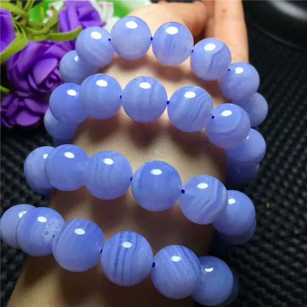 Натуральный Argentina синий Rhodochrosite браслет из бусин драгоценных камней AAA 12 мм