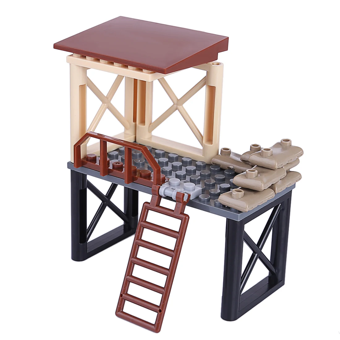 DIY Small Particle Military Equipment Building Blocks Accessories Puzzle Assembling Toys For Children Kids Boys Girls Baby Gifts - Color: 4