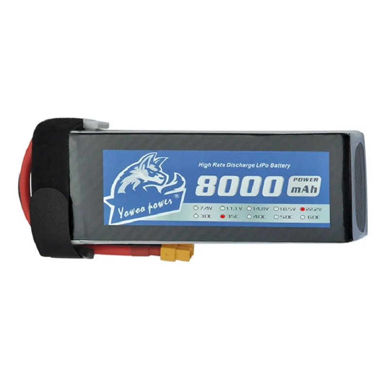 Батарея YOWOO Lipo 6s 8000 мАч 22 2 в 35c MAX 70c buzzer RC Bateria для дрона Акку автомобиля лодки