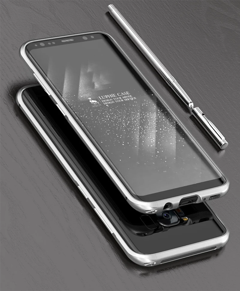 S8+ Luphie классный дизайнерский чехол-бампер противоударный корпус для samsung Galaxy S8 plus S8plus чехол для телефона металлический чехол с лезвием