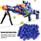 100 шт. круглые мягкие упругие шарики для игрушек Rival Zeus Apollo, совместимый пистолет, синяя пуля, спортивные мячи для тренировок на открытом воздухе
