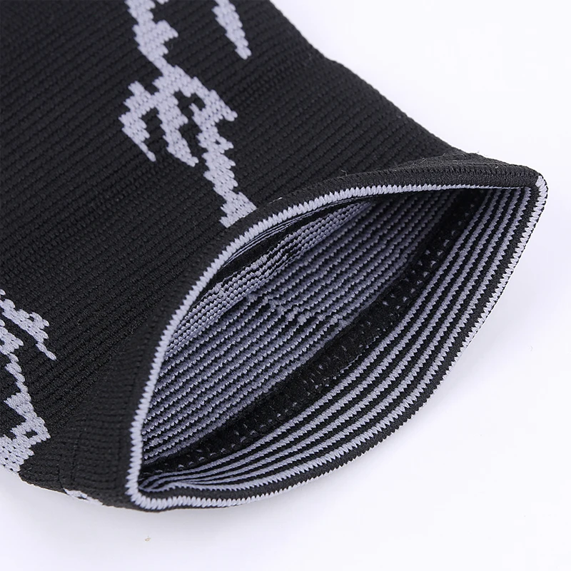 1 шт. черный нейлоновый спандексовый вязаный бандаж для ног поддерживает Женский