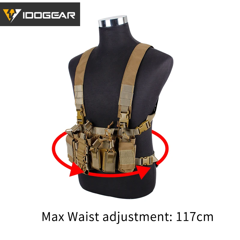 IDOGEAR тактическая Грудь Rig D3CR пластина Перевозчик жилет Cordura страйкбол военная