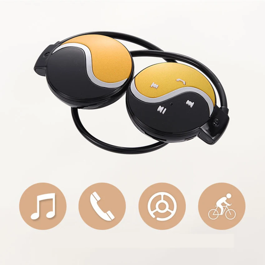 Aimitek Mini 603 беспроводные Bluetooth наушники спортивные стерео наушники MP3 музыкальный плеер слот карты Micro SD с микрофоном для телефонов