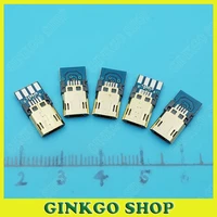 10pcslot micro usb male plug connector port with pcb board a type