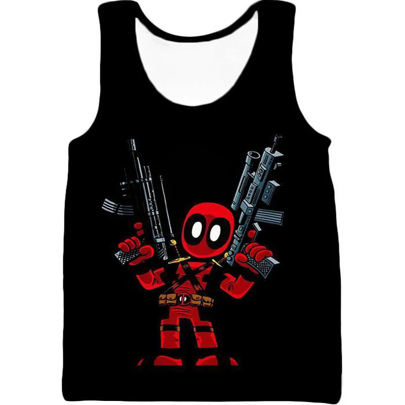 ST-002 Marvel майка для мужчин спортивные Тэнк-топы Дэдпул Железный человек жилет бодибилдинг без рукавов рубашка крутой дизайн майка для мужчин Прямая - Цвет: ST-002