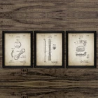 Винтажный постер с изображением бейсбола, перчаток, летучей мыши