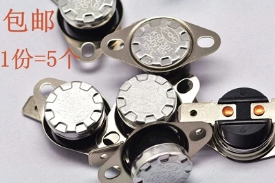 5 шт./лот KSD301 180 градусов 250V 10A нормально закрытый Температура управляемый коммутатор Термостат переключатели
