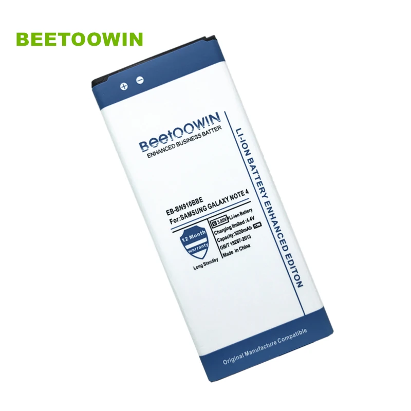 Beetowin EB BN910BBE 3220 мАч батарея для Samsung Galaxy Note 4 N910H N910A N910C N910U N910F N910X N910V N910T N910R|battery for
