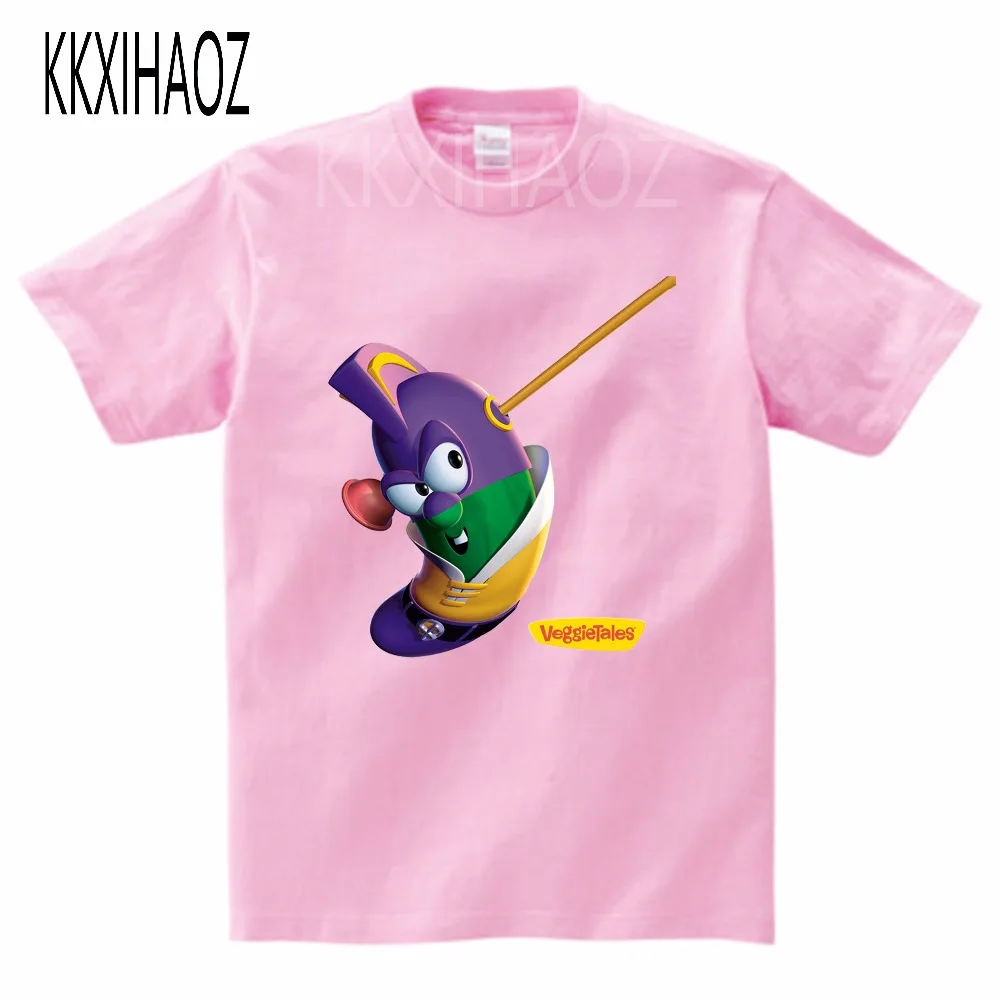 

VeggieTales Larry The Cucumber Short Sleeve T- Shirt 2019 Newest summer Tshirt boys,girls Tshirts print baby Tshirt MJ