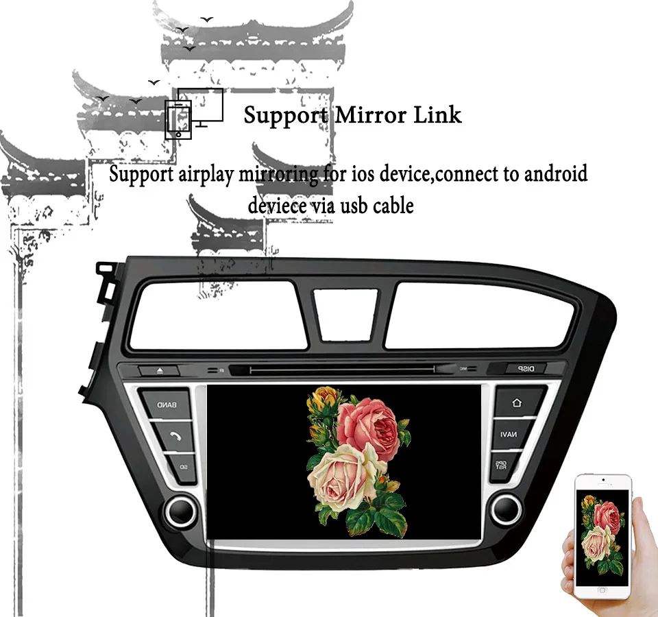 Восьмиядерный 4 + 64G Android 9 0 для HYUNDAI I20 2014 2015 16 2017 автомобильный dvd-плеер GPS Радио CD
