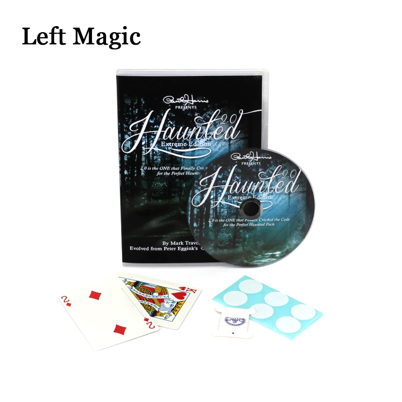 Paul Harris Haunted 2.0 (DVD+Gimmick) Magic Tricks Ghost Move Playing Card Poker Props Close-Up Stage Terror Horror | Игрушки и хобби