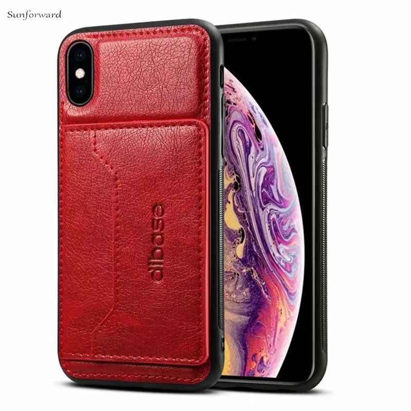 Кожаный чехол для iPhone X 6 7 8 Plus держатели карт телефона XS Max XR чехол-подставка Xiaomi A2