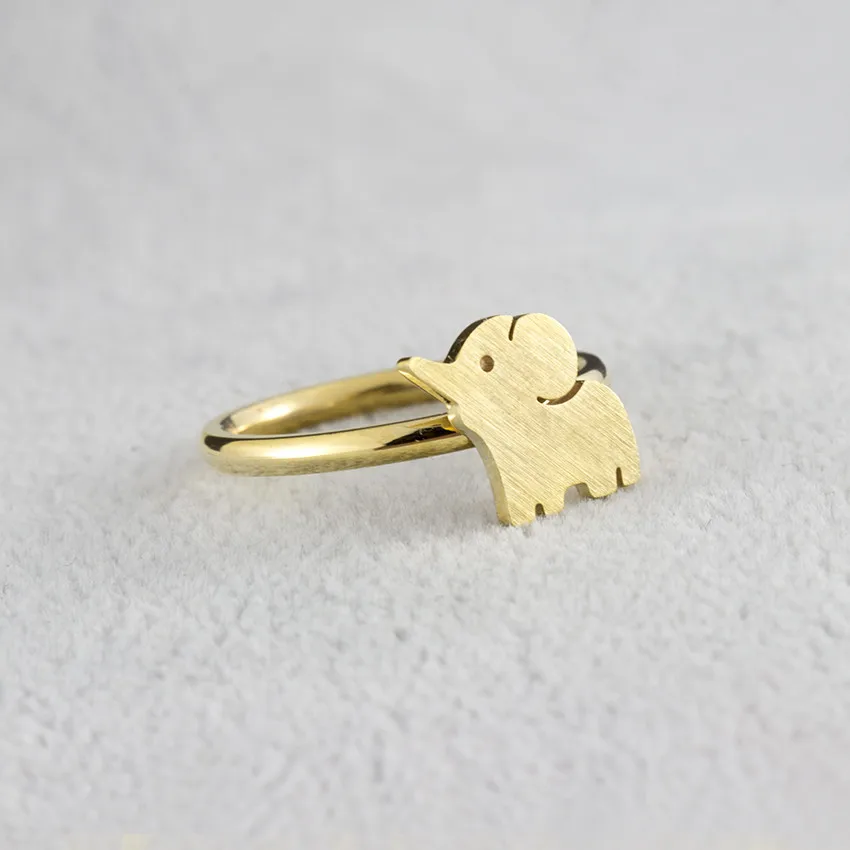 Великолепная сказка новый оригами слон кольца для женщин животных ювелирные