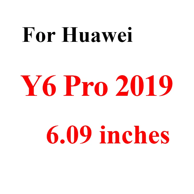 For Y6 Pro 2019 Защитное стекло для huawei Y6 Prime Y 3 5 6 7 9 Lite Pro Y3 Y5 Y7 Y9 Armor Verre защитный экран 9H - Цвет: For Y6 Pro 2019