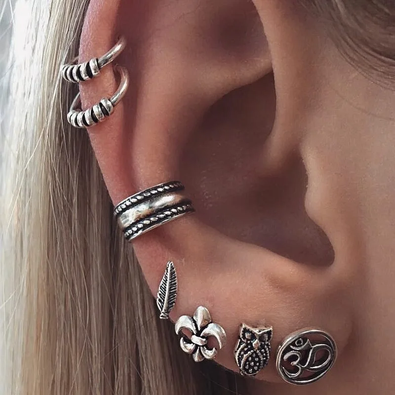 Серьги гвоздики с искусственным жемчугом и перьями|stud earrings set|earrings setbrincos fashion |