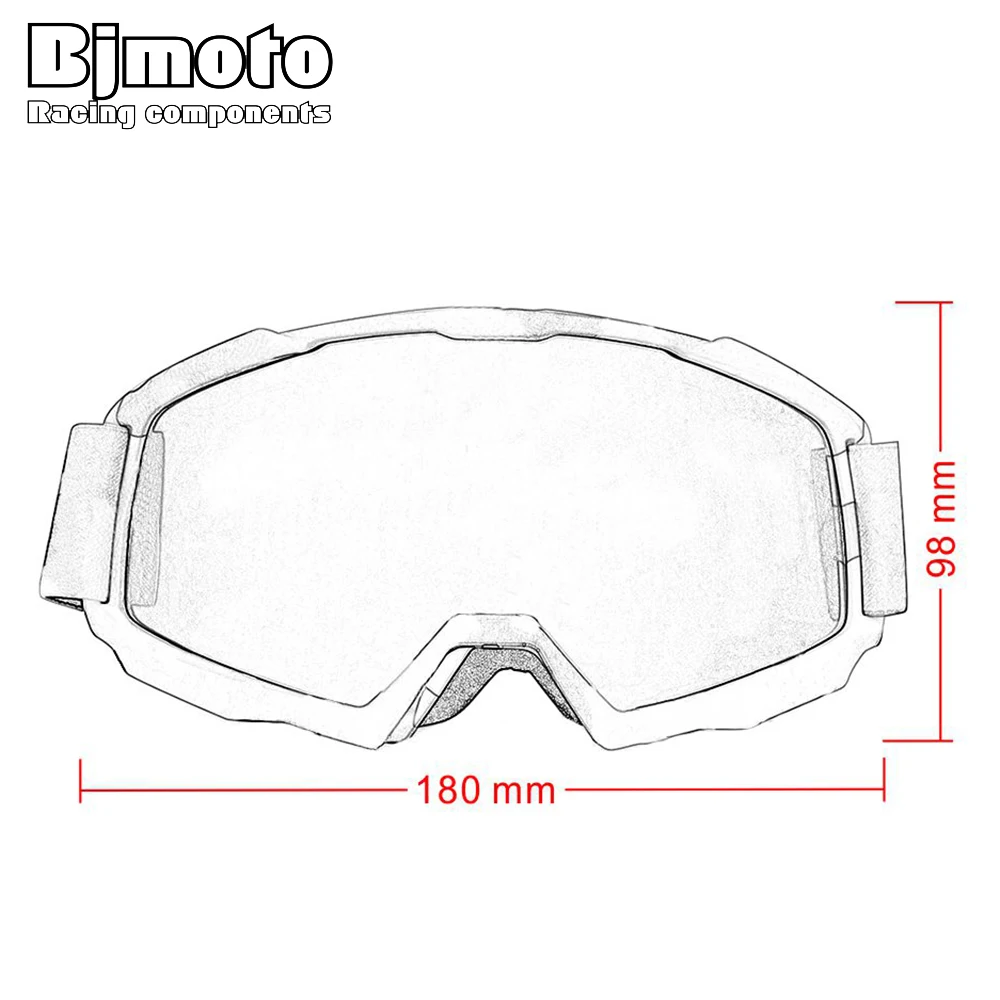 BJMOTO Oculos очки для мотокросса езды на велосипеде MX внедорожный шлем катания лыжах