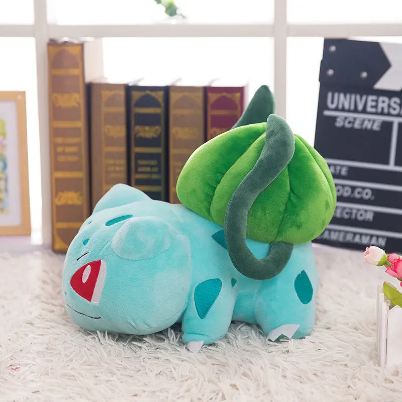 Большое плюшевое Bulbasaur Charmander Eevee набивные животные мультфильм аниме