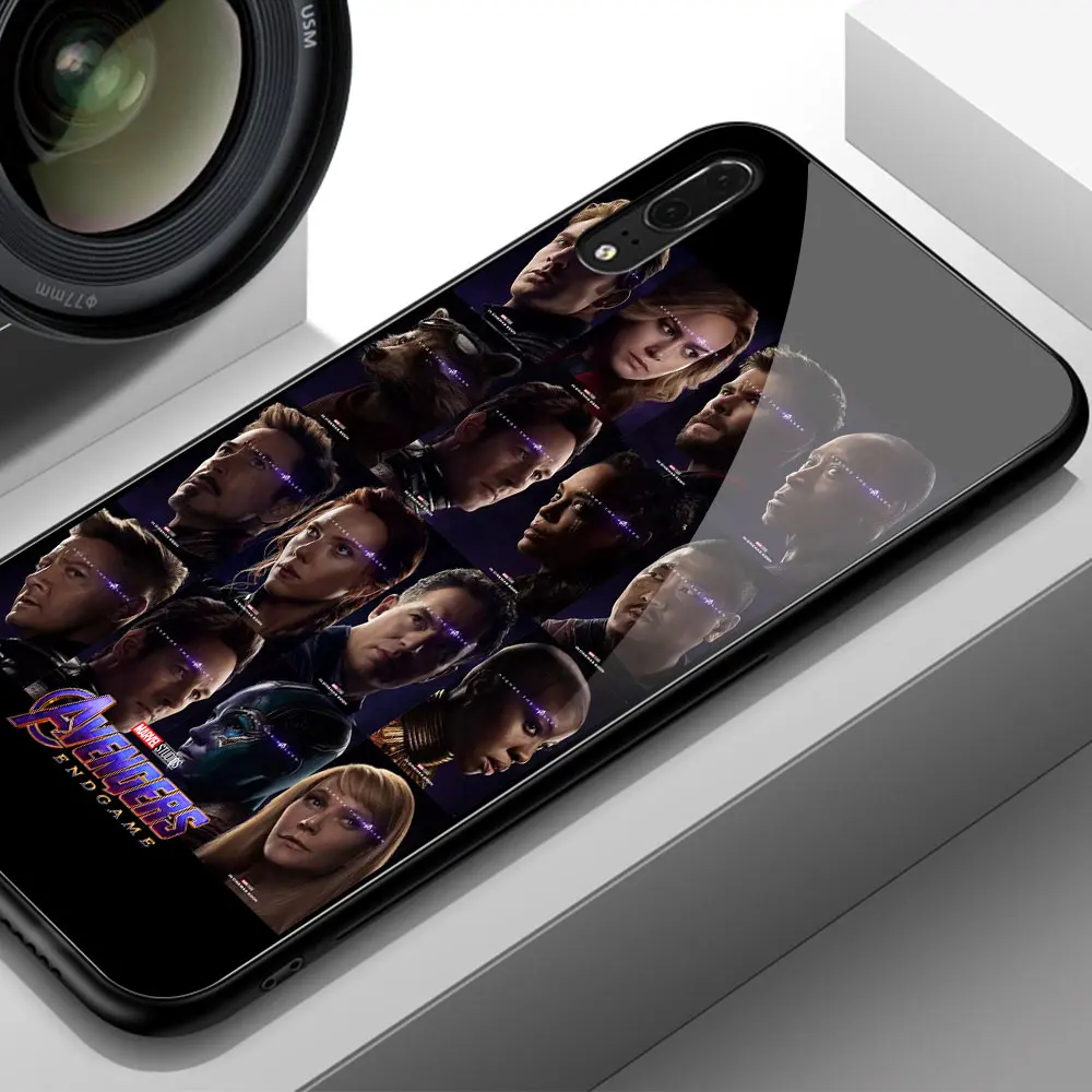 Для huawei Honor 8x чехол Мстители конец игры стеклянный чехол задняя крышка для huawei Honor 9 10 v9 v10 9i lite v20 play note 10 magic 2 - Цвет: 02528
