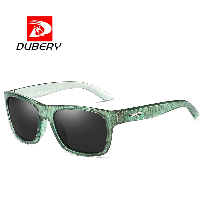 DUBERY квадратные Поляризованные Солнцезащитные hd-очки мужские водительские оттенки мужские ретро солнцезащитные очки для мужчин летние зеркальные брендовые дизайнерские Oculos - Цвет линз: A8