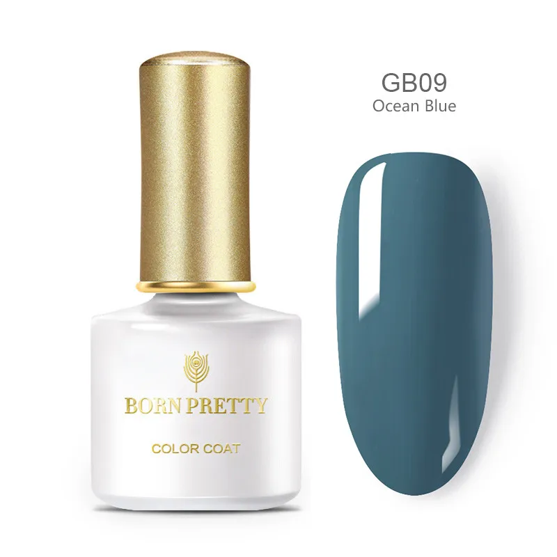 BP-GB09 BORN PRETTY Blue серия Гель-лак для ногтей 6 мл замачиваемый УФ-Гель-лак чистый цвет лак для ногтей Гель-лак долговечный - Цвет: BP-GB09