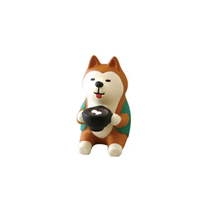 No4 drinking Shiba Японский каваи мультфильм Манеки талисман Лаки Шиба ину Год Вечерние ковры подушки сиденья Сакура экран мебель игрушки Рисунок - Цвет: No4 drinking Shiba