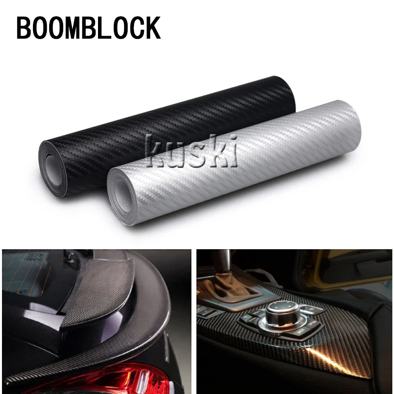 BOOMBLOCK 12*50 ''автомобильные наклейки из углеродного волокна для Inifiniti Kia Rio 3 K2