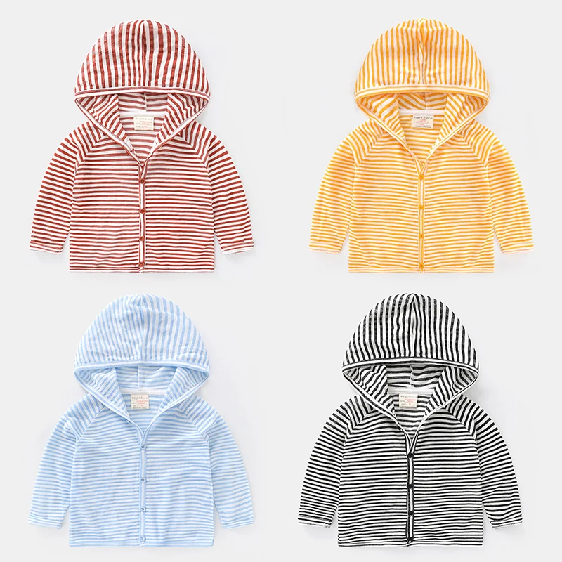Летняя рубашка в полоску для мальчиков Детская тонкая защиты от солнца | Мать и