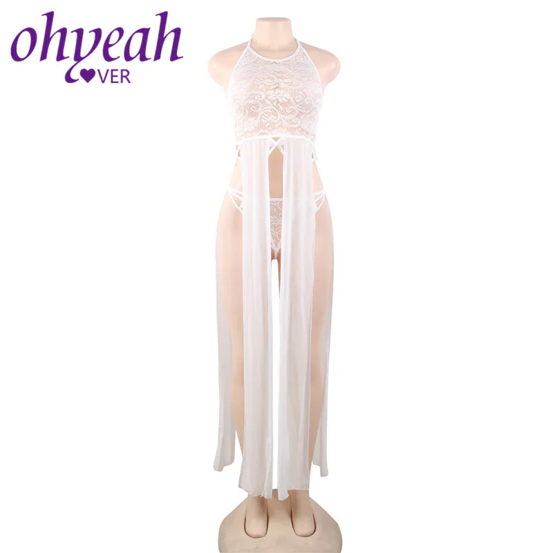 Ohyeahlover кружевное белье для женщин выдалбливают ночное сексуальное платье