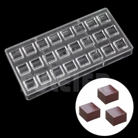baking pastry tools square shape polycarbonate chocolate mold confectionery tool cake decoration chocolate candy mold