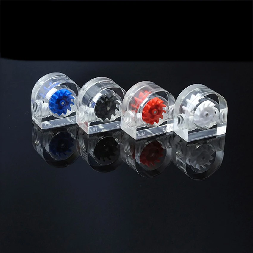 Компьютер водяного охлаждения расходомер Спидометр с 2 шт ID 3/8 &quotOD 1/2&quot