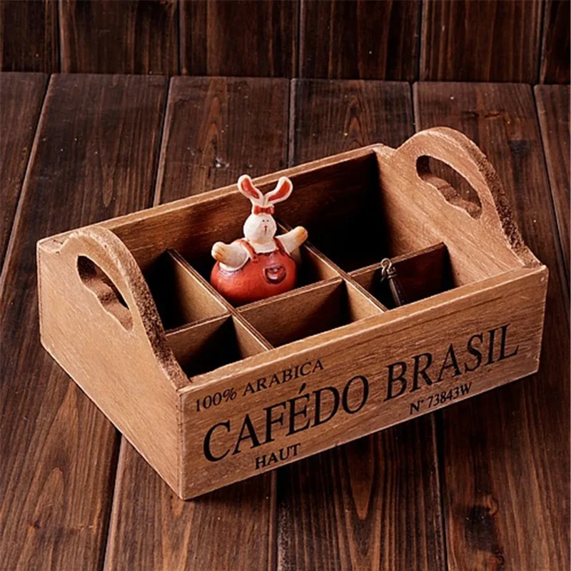 New Wood Sundries Storage Box Creative Handwork Jewelry Collection Organizador Home Decor 6 Lattice porta joias | Дом и сад