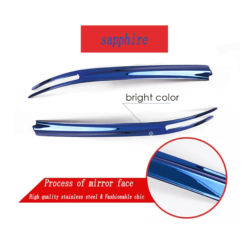 Auto Car Styling Stainless Steel Rearview Mirror Trims Stickers For Honda Civic 10th Civic Accessories