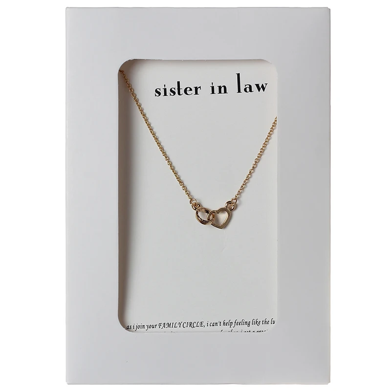 Lucky Eye Hollow Heart Charms Necklace Wish Letters Choker Gold Silver Color Link Chain For Mom Women Jewelry CN72 | Украшения и