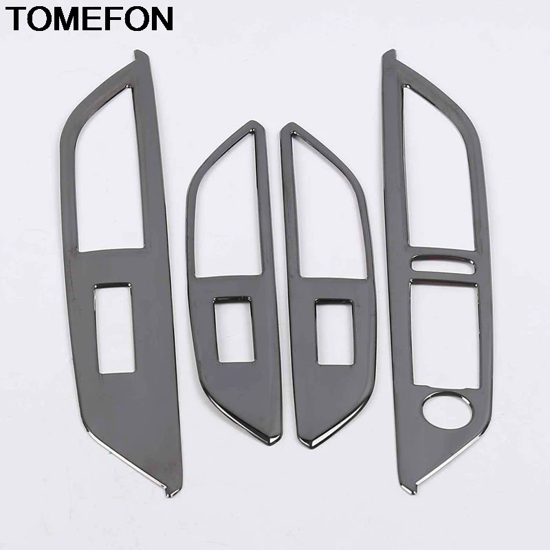 TOMEFON For Peugeot 3008 GT 2017 2018 LHD Door Window Glass Panel Armrest Lift Switch Button Cover Trim Interior Accessories SS |