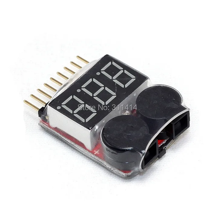 2 шт./лот 1-8S Lipo/li-ion/Fe RC вертолет самолет лодка и т. Д. Тестер напряжения батареи в 1