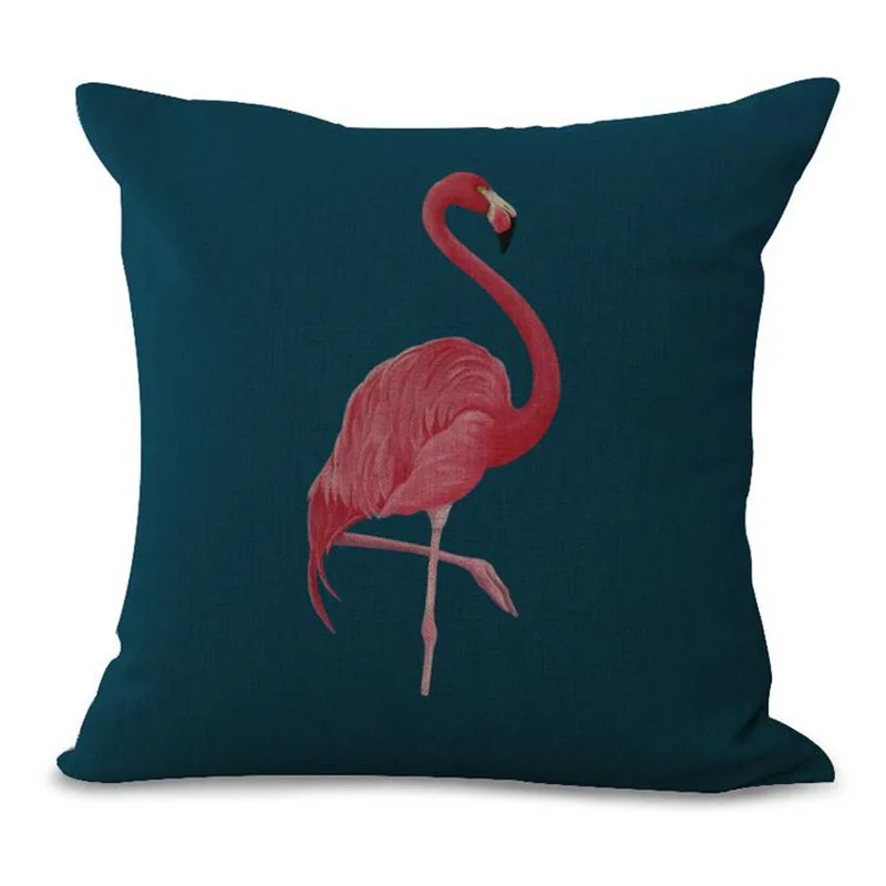 Хлопковые наволочки в стиле ретро с принтом фламинго наволочка для диванной