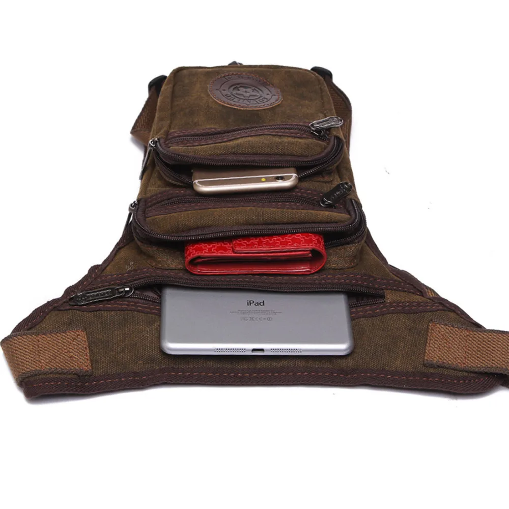 Холщовая сумка-мессенджер унисекс новинка 2017 набедренная поясная сумка на плечо