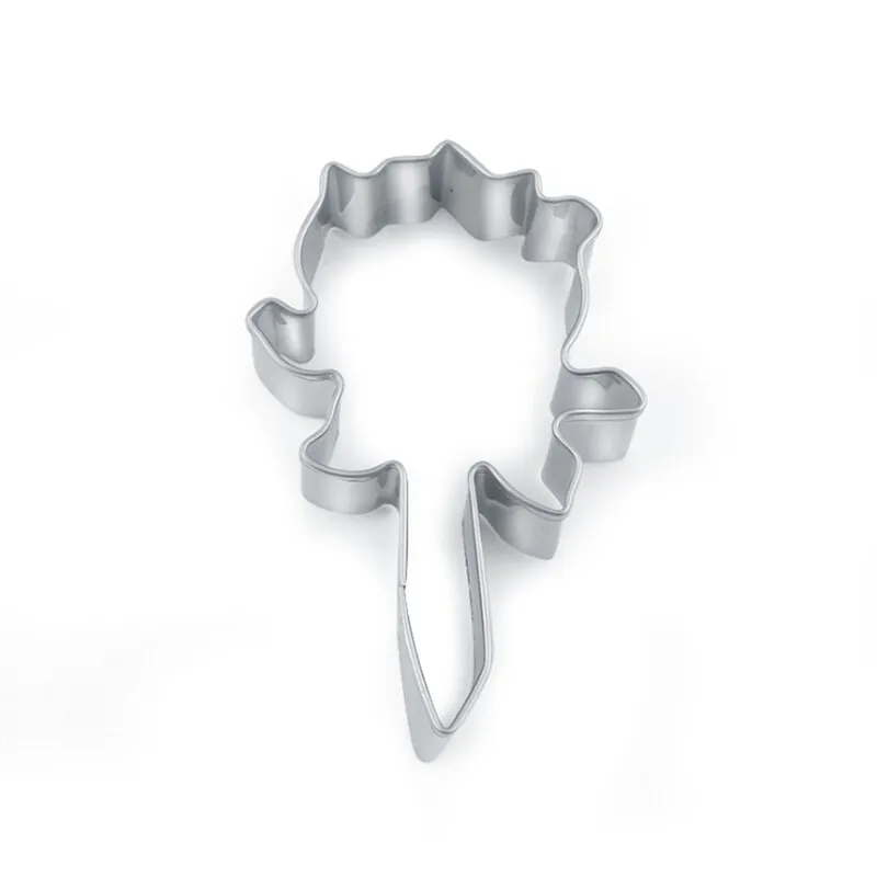 1 шт. резак для печенья в форме розы из нержавеющей стали помадки кондитерский