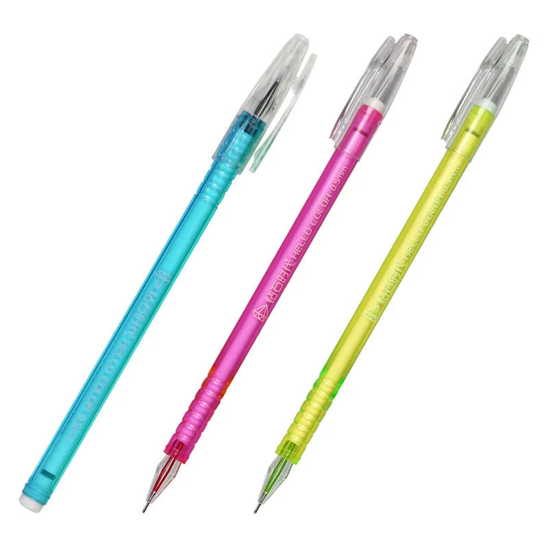 12 цветов/Набор Милые конфетные цветные гелевые ручки с алмазной головкой