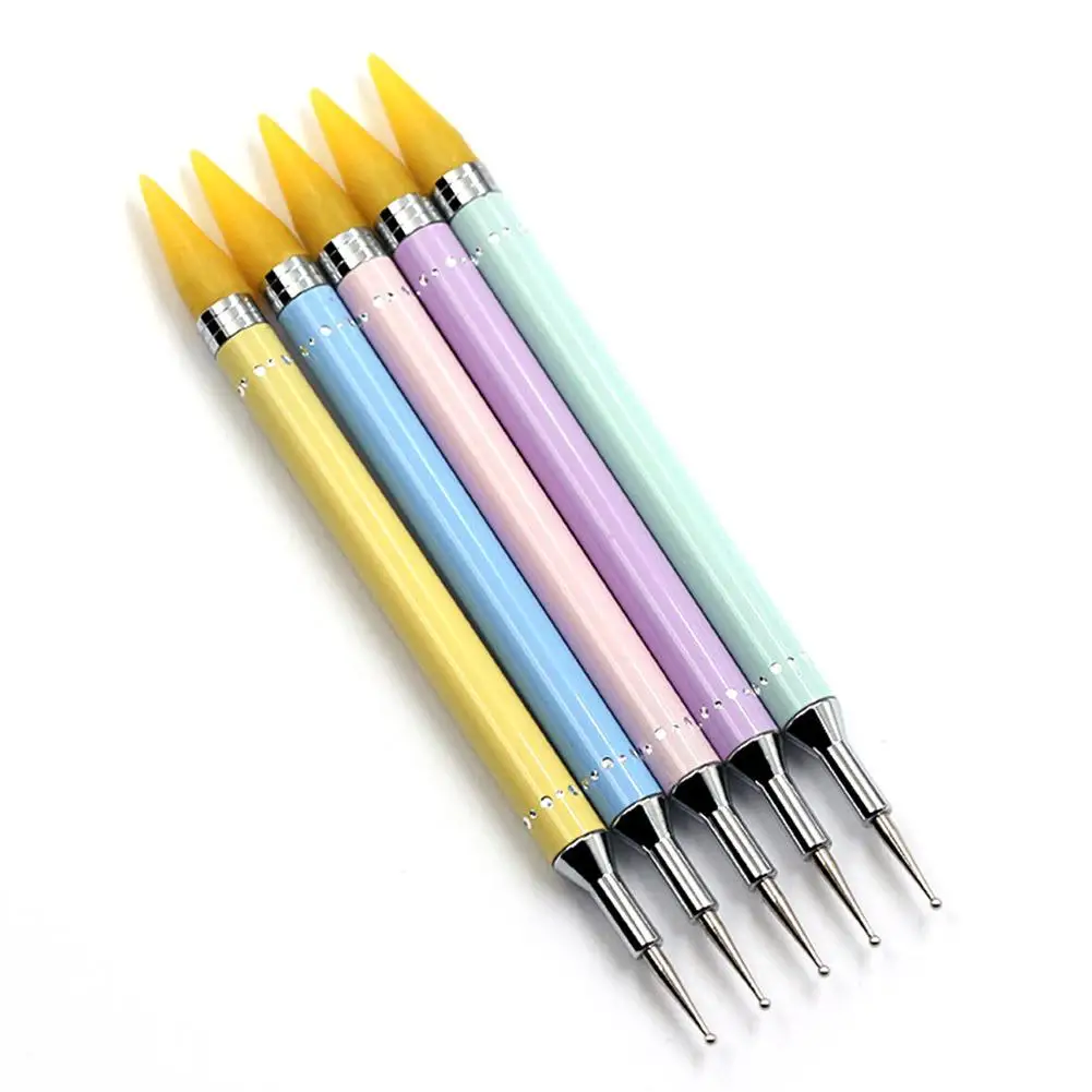 1 шт. набор инструментов для ногтей со стразами ручка раскачивания воска двойные