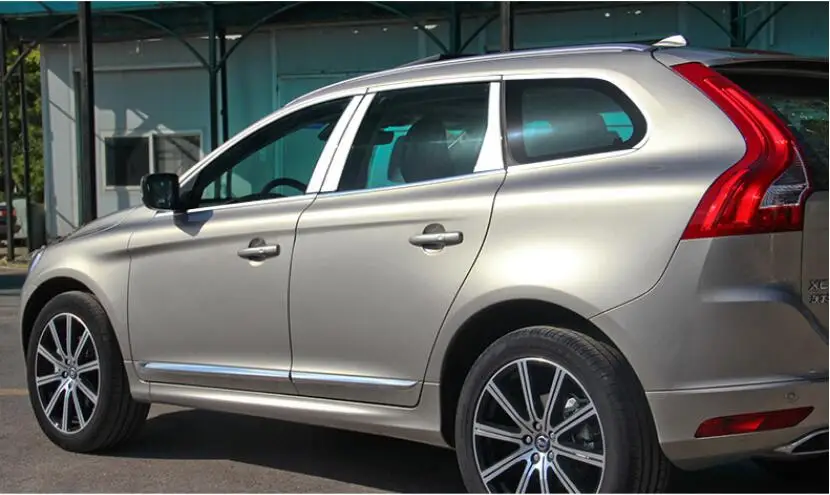 Полоски для украшения автомобильных окон Обрезанные накладки VOLVO XC60 2009 2010 2011 2012