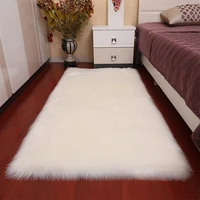 woolen carpet bedroom imitation wool bedside area rug floating window long hair mat living room window cushion nordic decoration