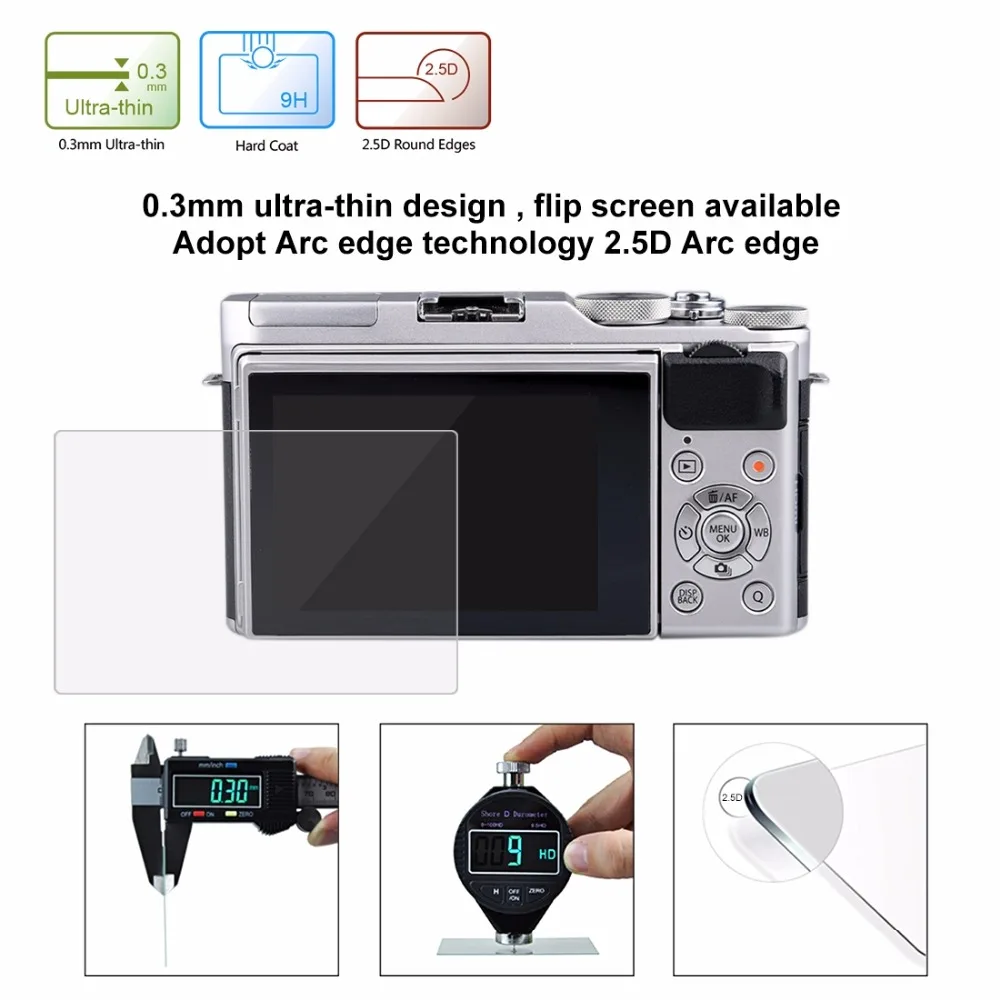Защитная пленка PULUZ для Fujifilm X A3 Camera 2.5D с закругленными краями 9H|screen protector|screen protector